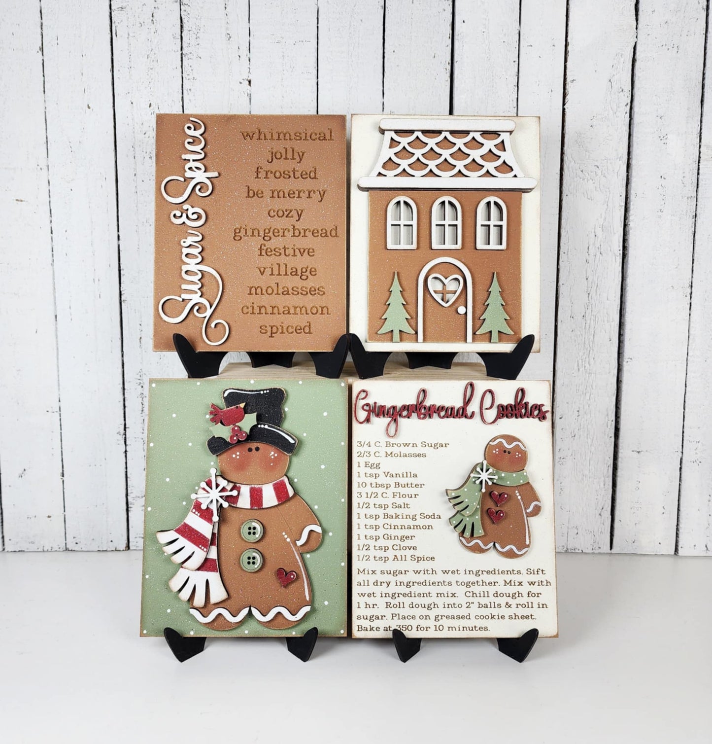 Victorian Gingerbread Sign Set