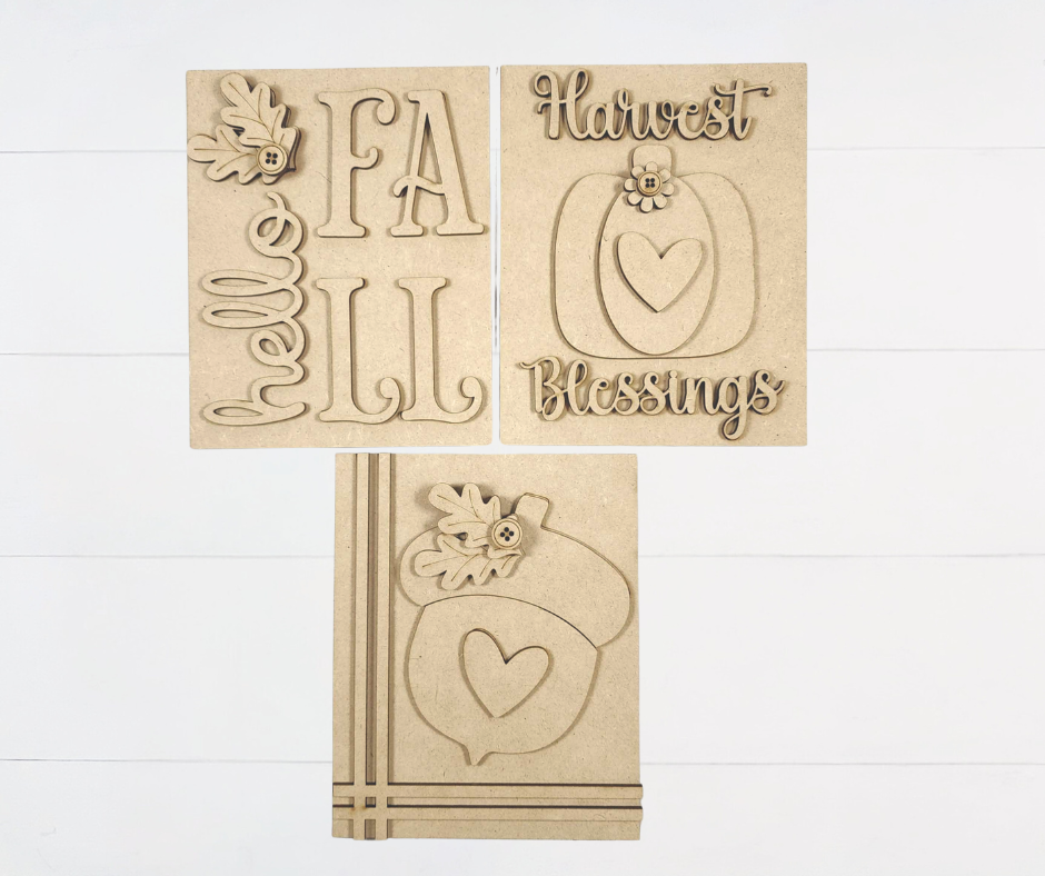 Harvest Blessings Sign Set