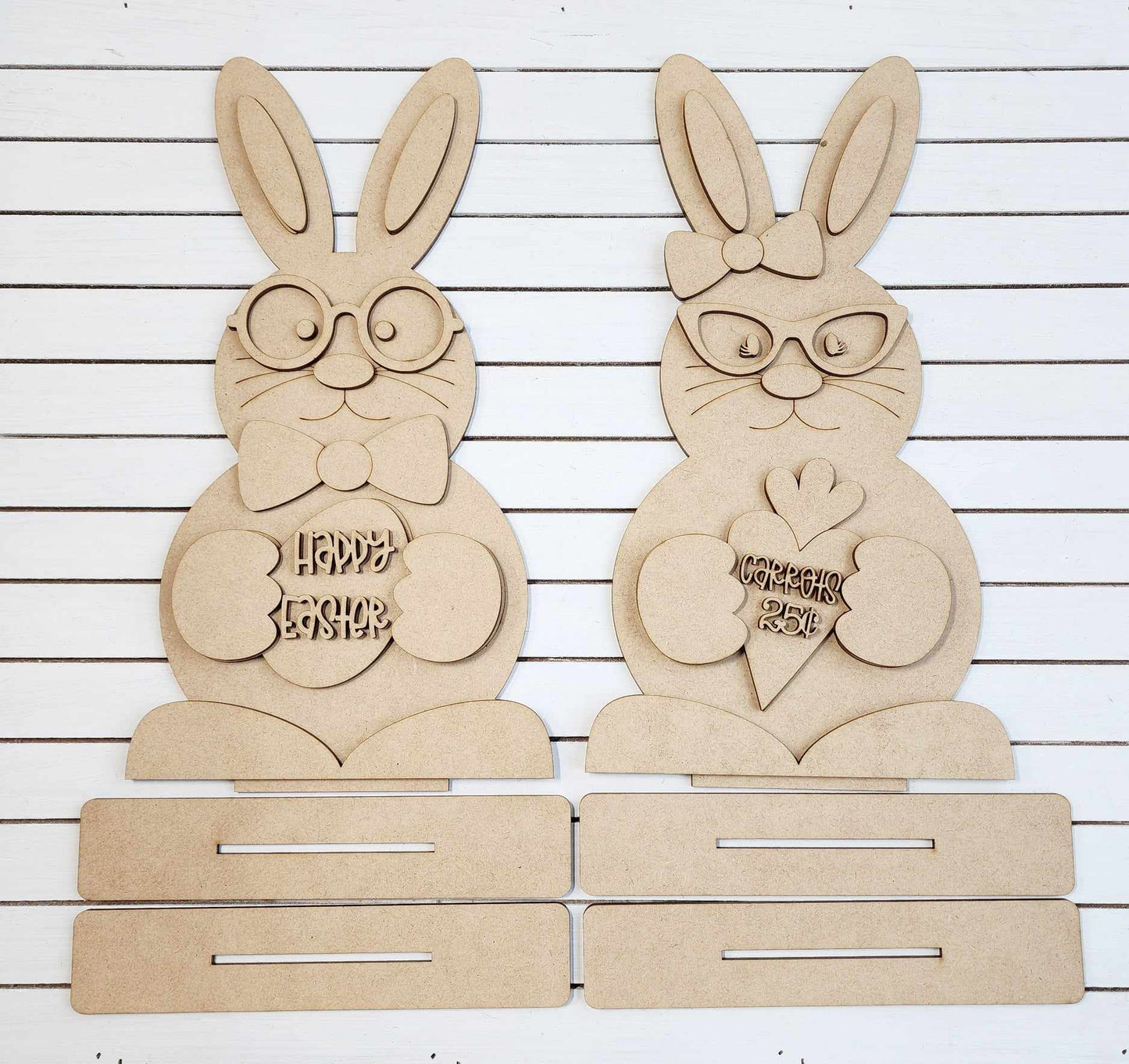 Standing Bunny Couple BLANK