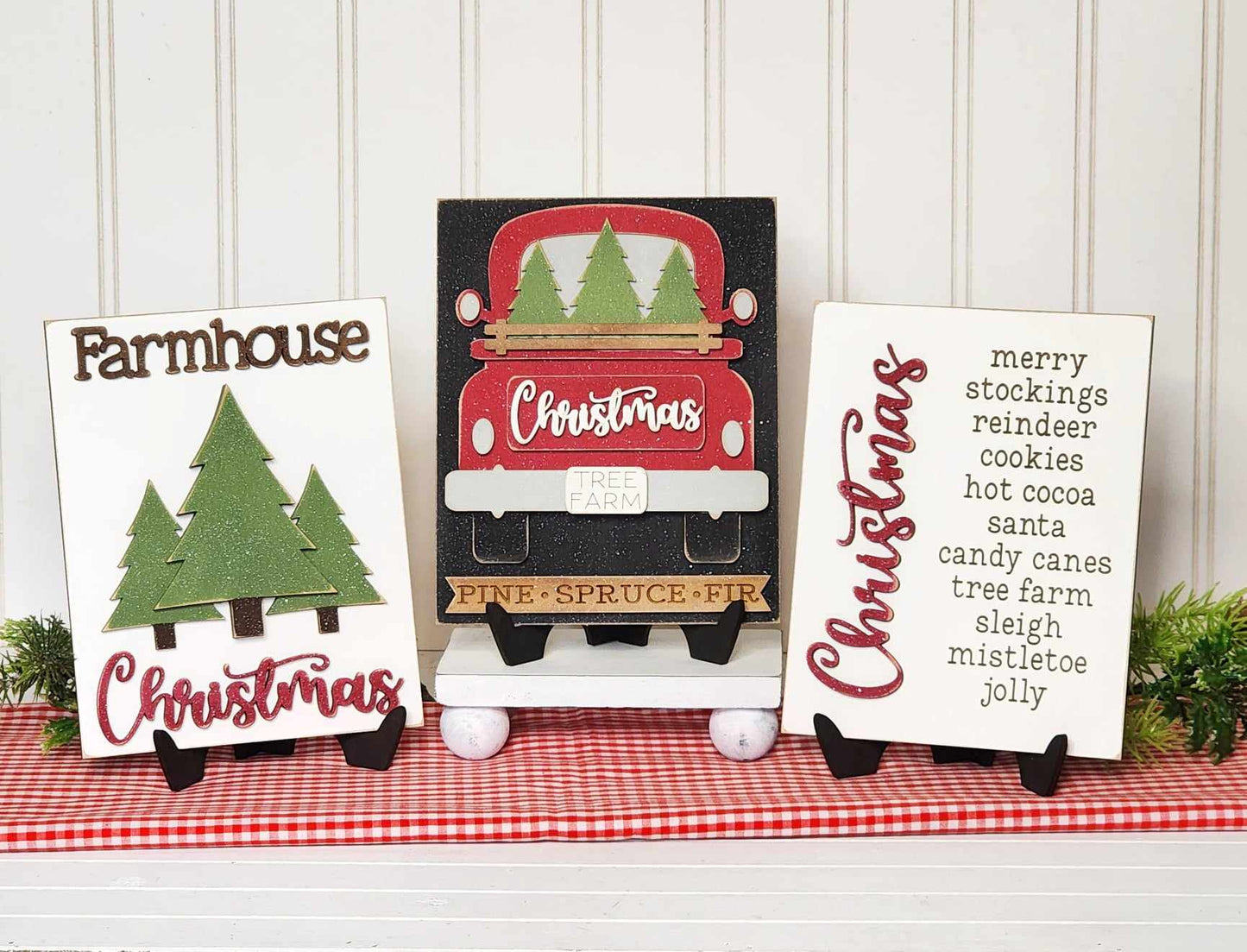 Exclusive Country Christmas Sign Set