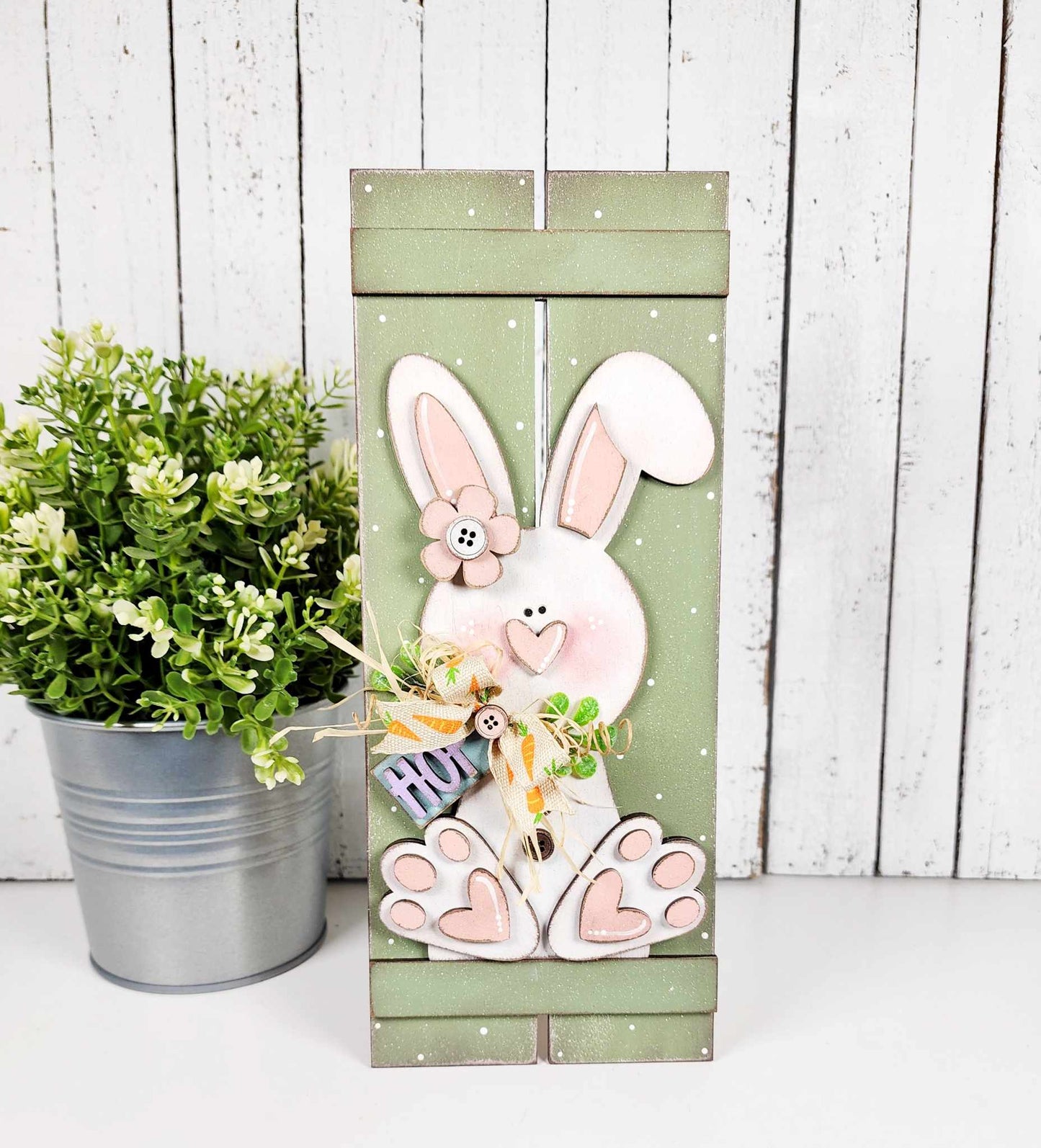 Primitive Easter Bunny Pallet Sign DIY Blank