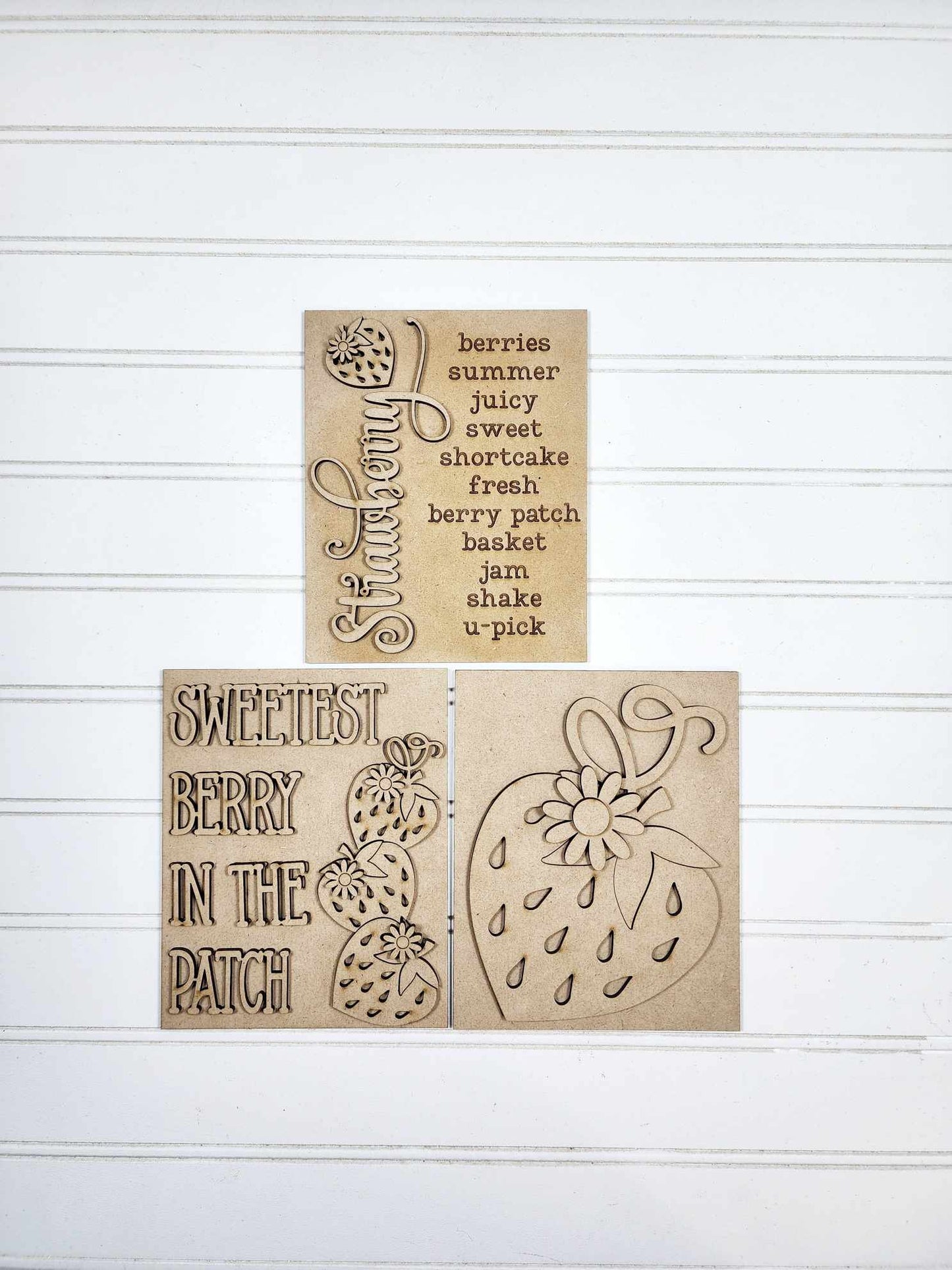 Berry Sweet Sign Trio