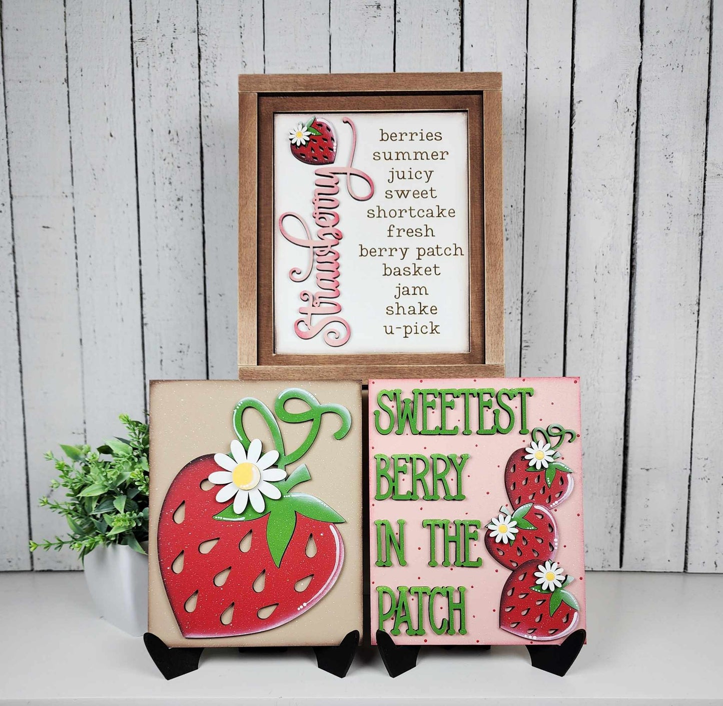 Berry Sweet Sign Trio