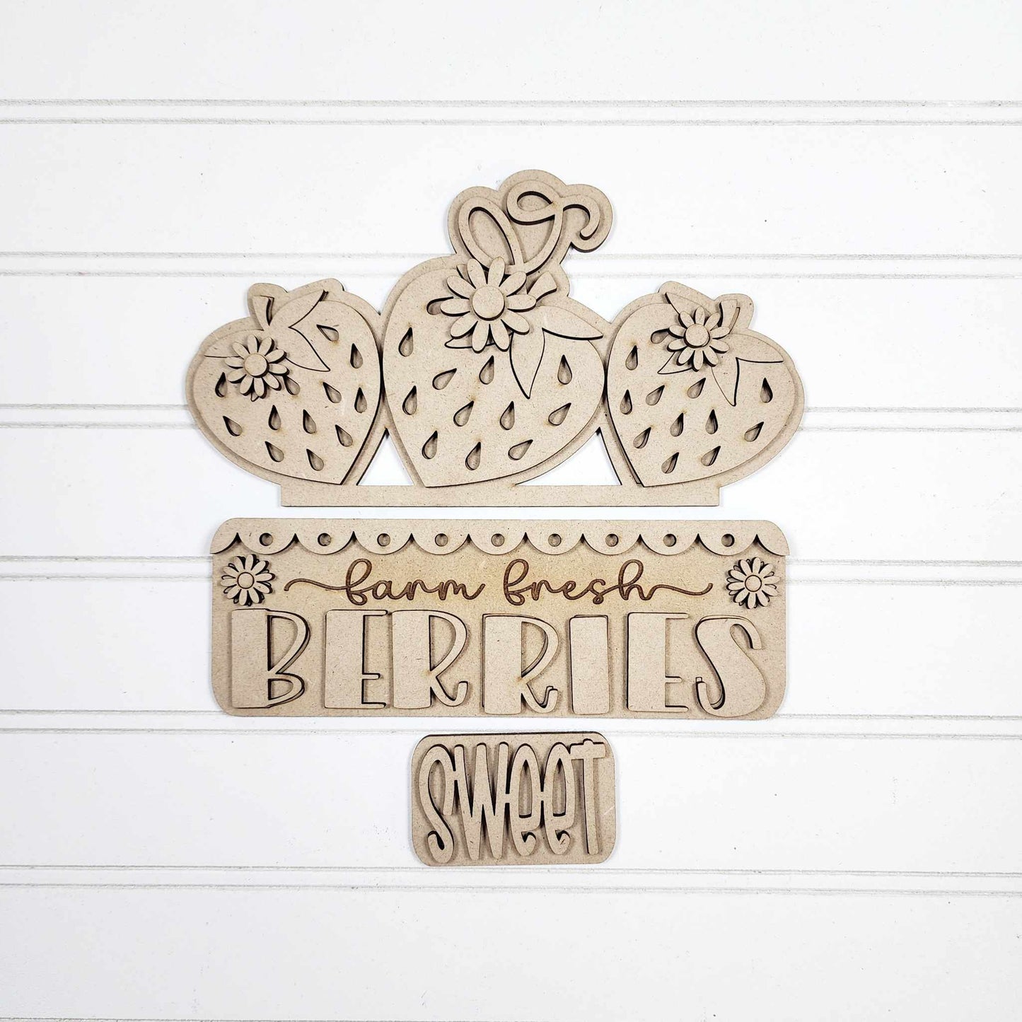 Berry Sweet Truck/Fence Insert Blank