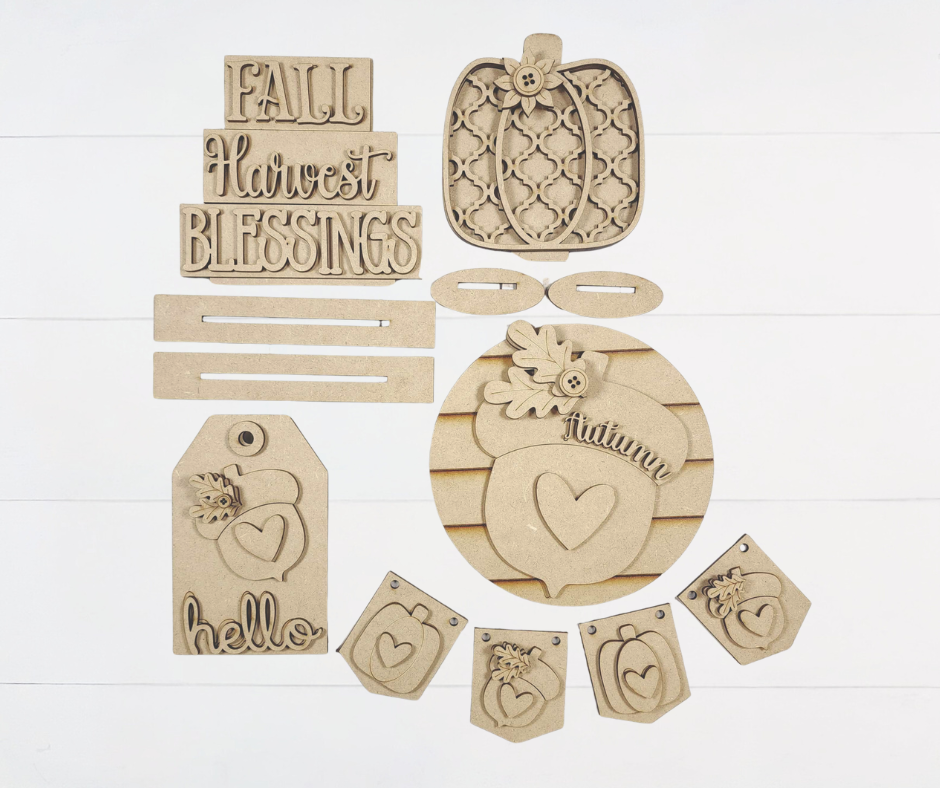 Harvest Blessings Tiered Tray Set