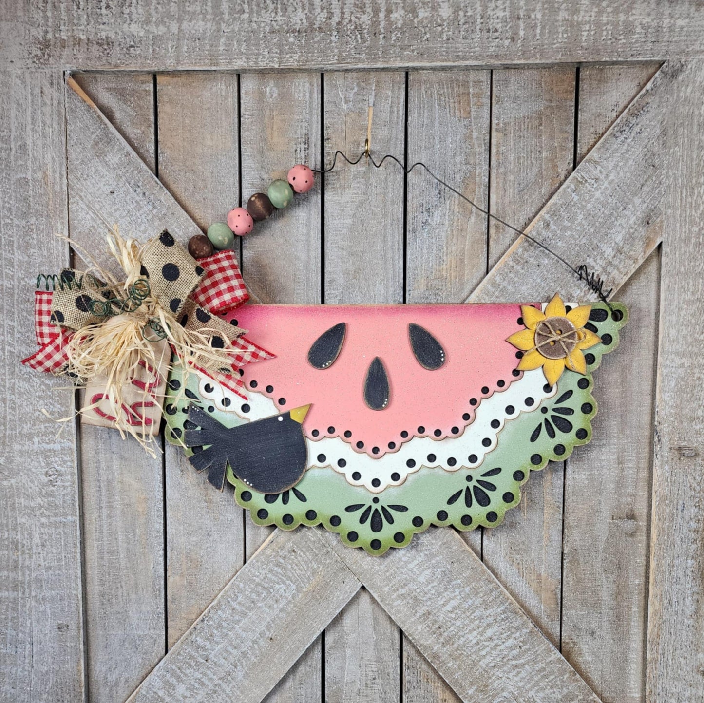Vintage Watermelon Hanging Sign BLANK