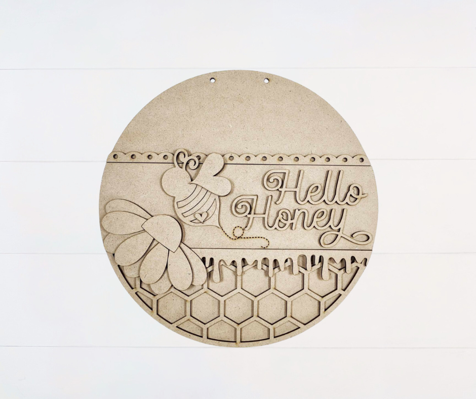 Hello Honey Door Hanger