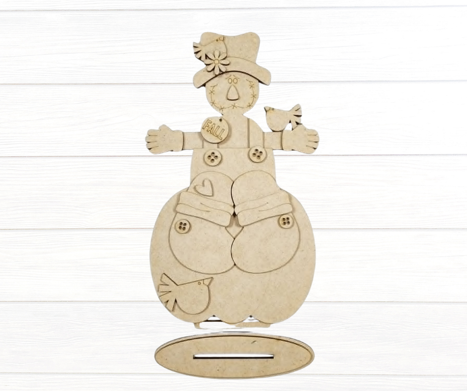 Happy Harvest Standing Scarecrow Shelf Sitter