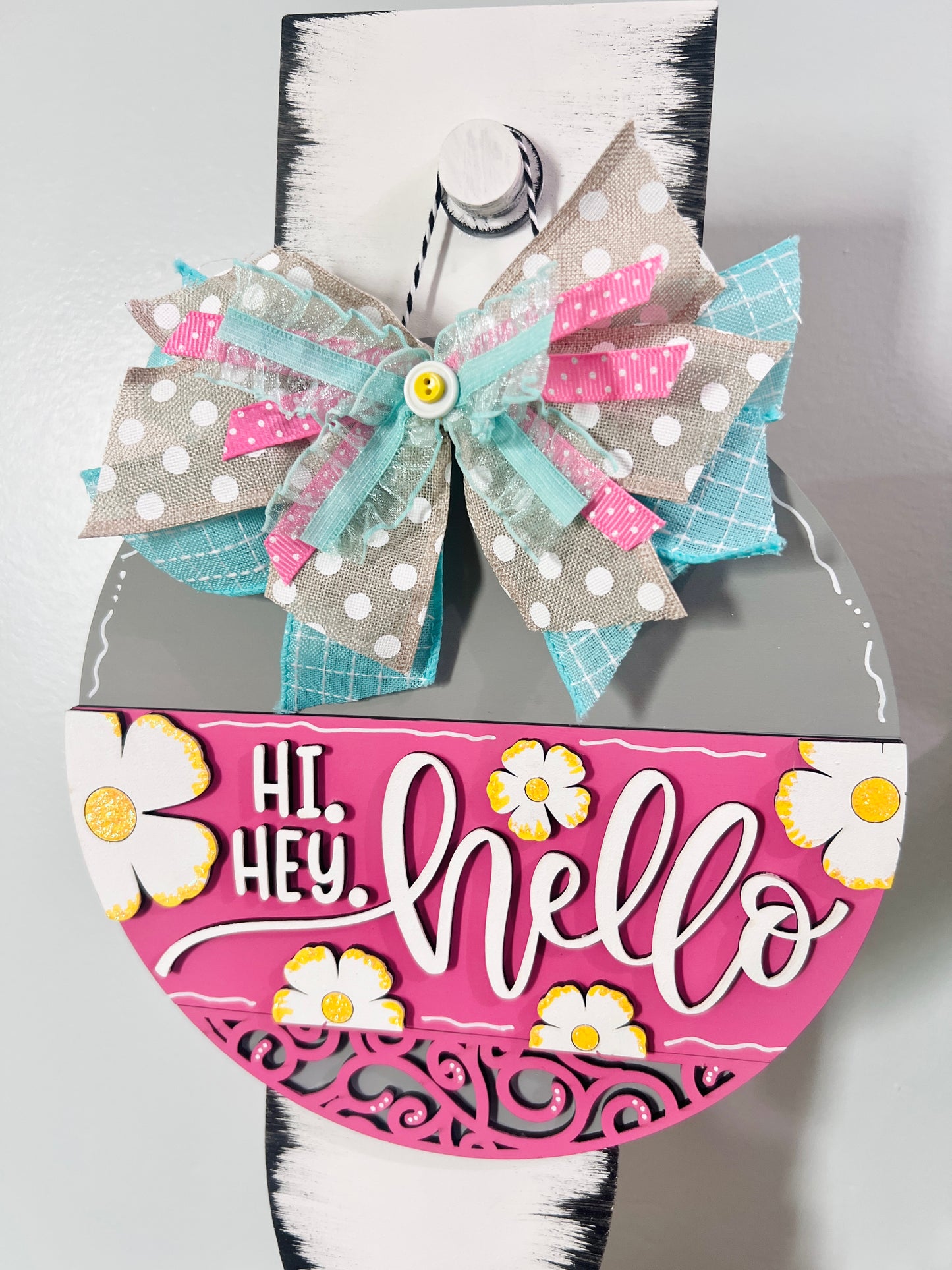 Hi, Hey, Hello Round Blank