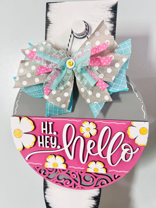 Hi, Hey, Hello Round Blank