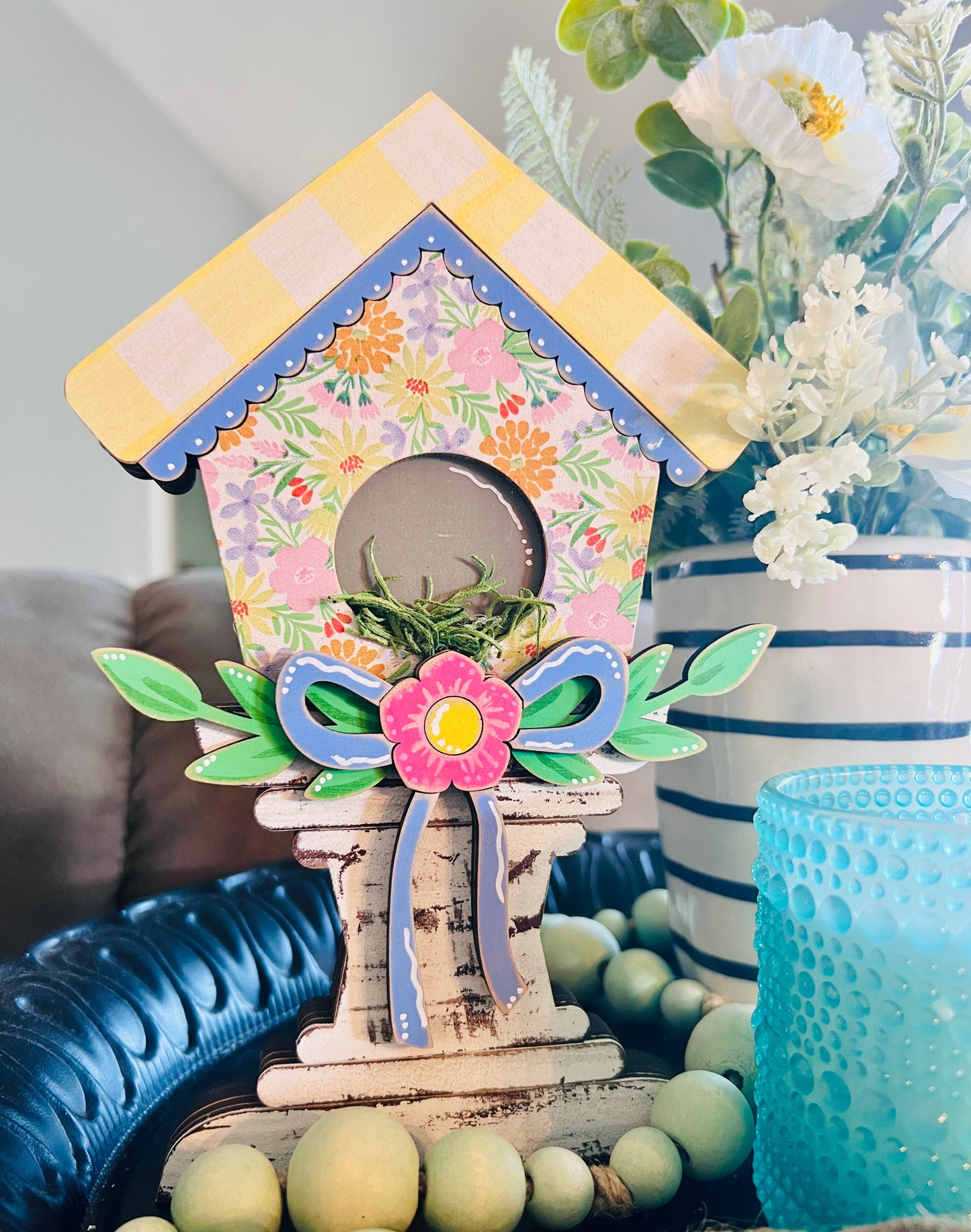 Chunky Floral Birdhouse DIY Kit
