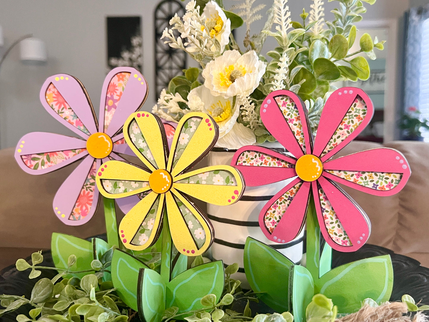 Reversible Flower Trio