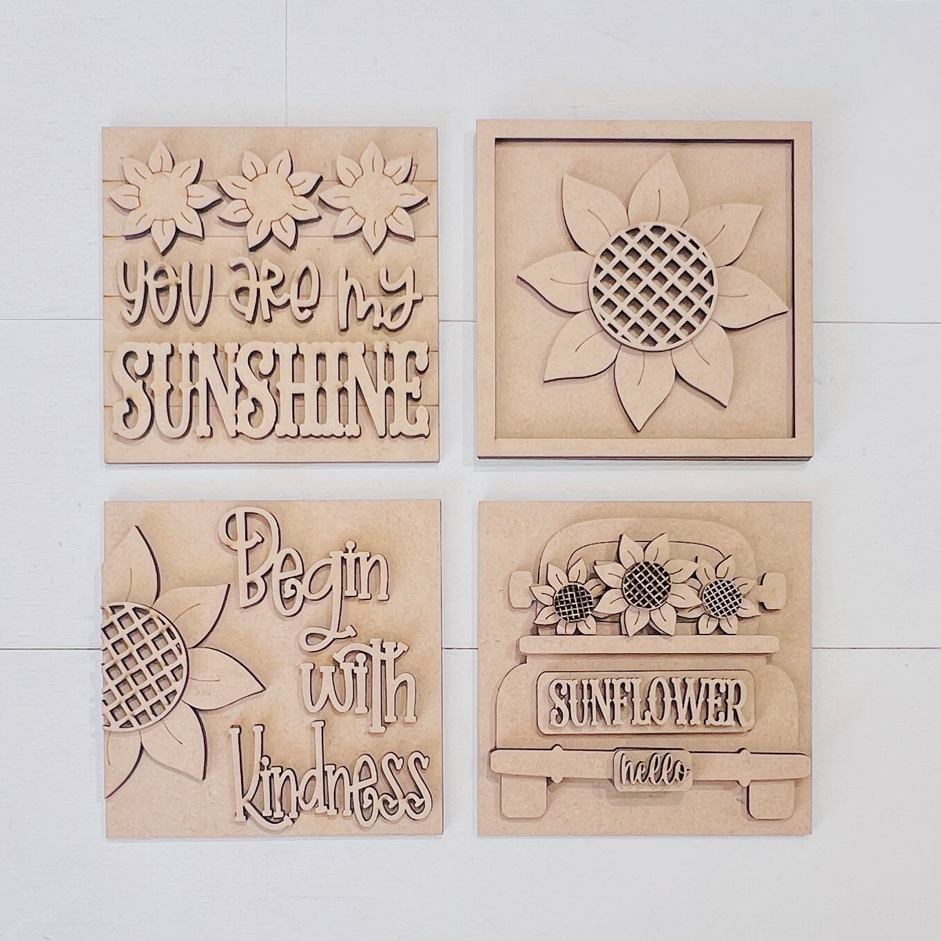 Sunflower Mini Sign Set