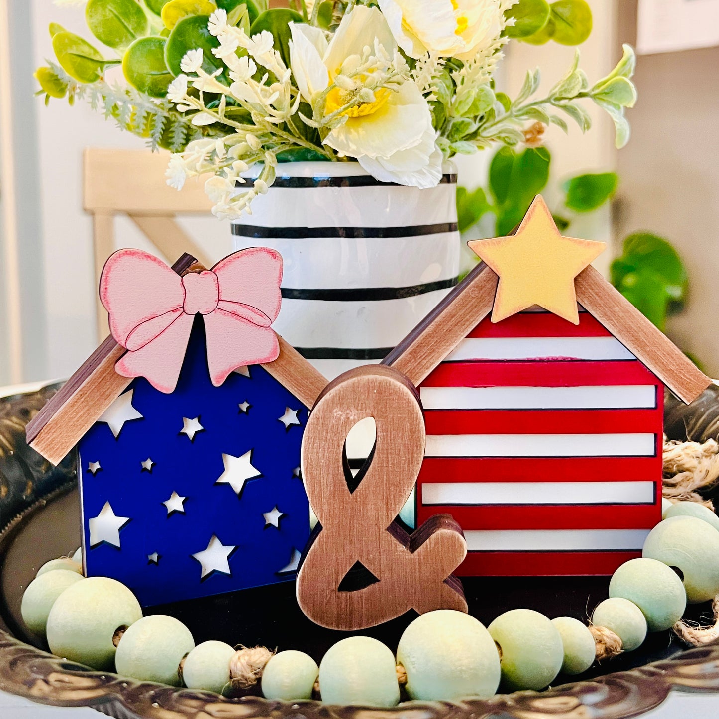 Stars and Stripes Mini House Set