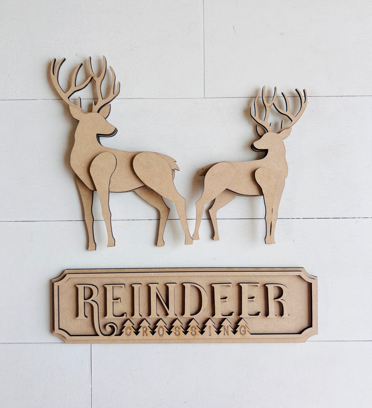 Reindeer Crossing Set