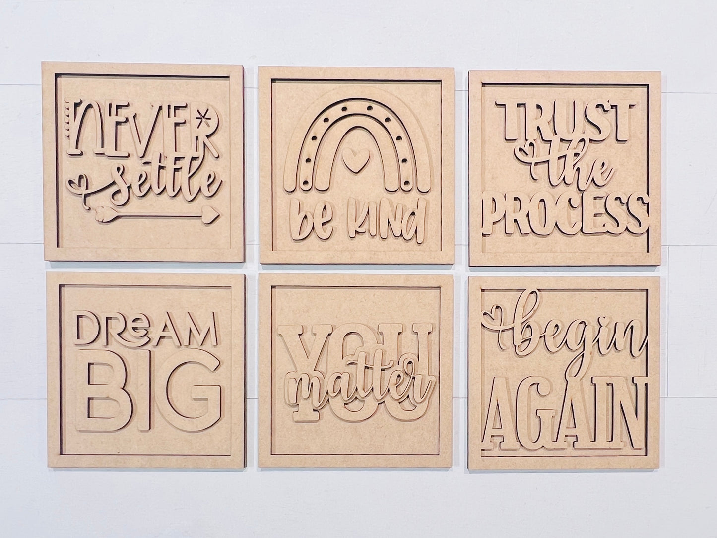 Mini Inspirational Signs (5x5)