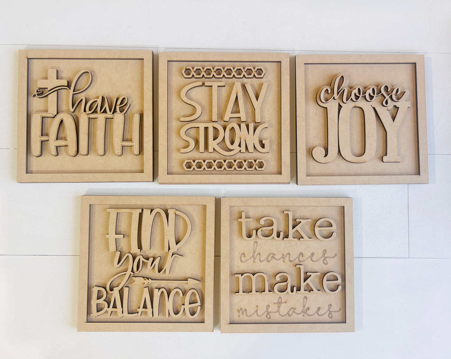 Mini Inspirational Signs (5x5)