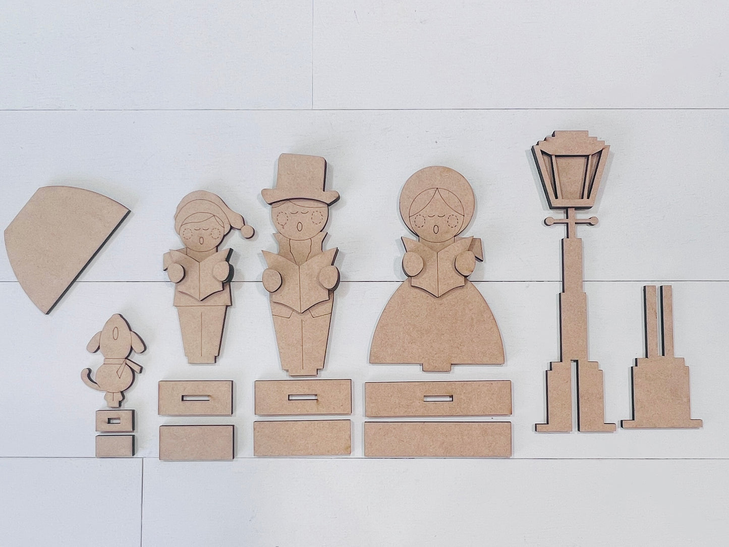 Victorian Caroler Village Kit