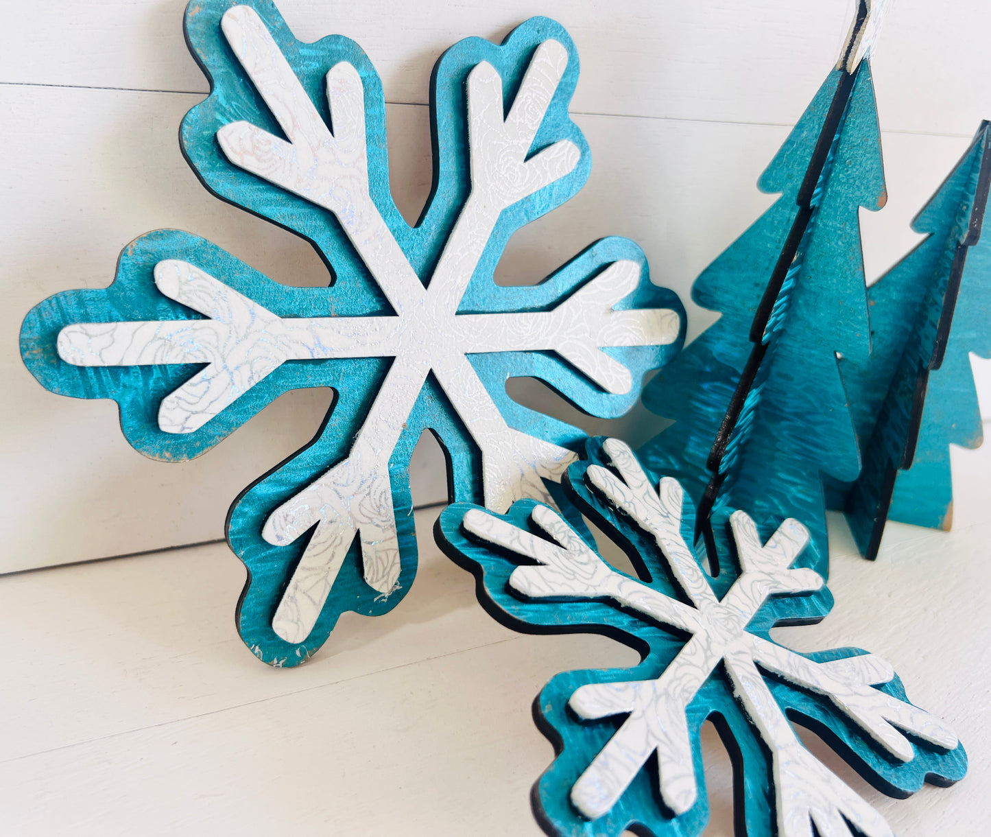 Winter Tree & Snowflake Set
