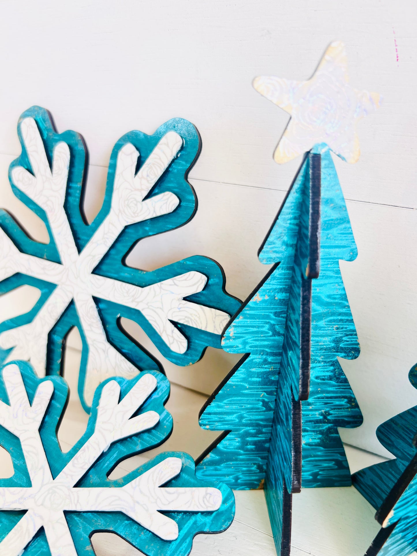 Winter Tree & Snowflake Set