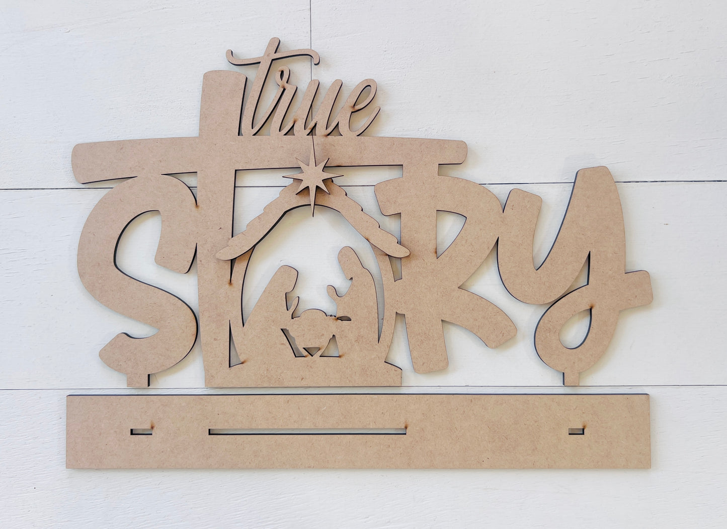 True Story Shelf Sitter