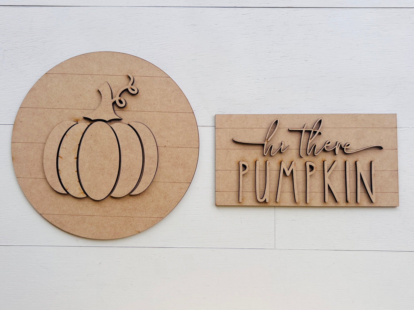 Hi There Pumpkin Sign Set