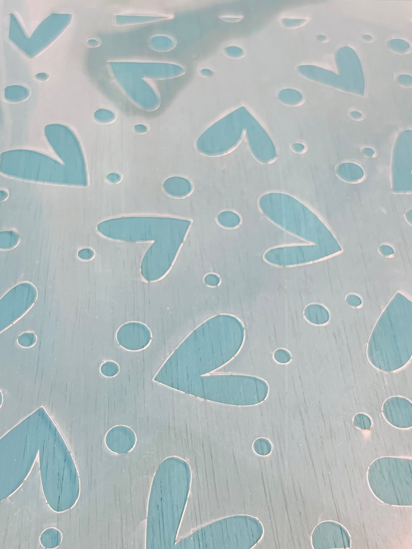 Hearts and Dots Stencil