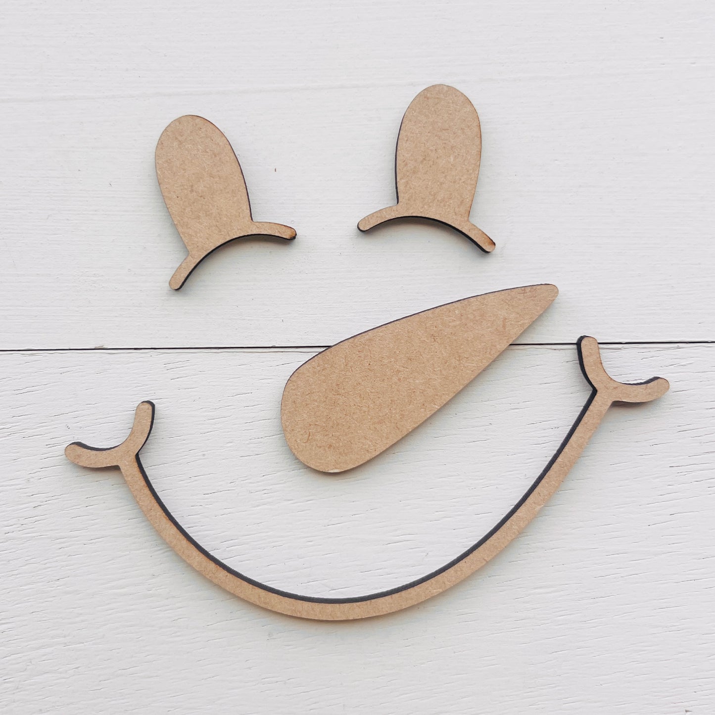 Snowman Face Cutout