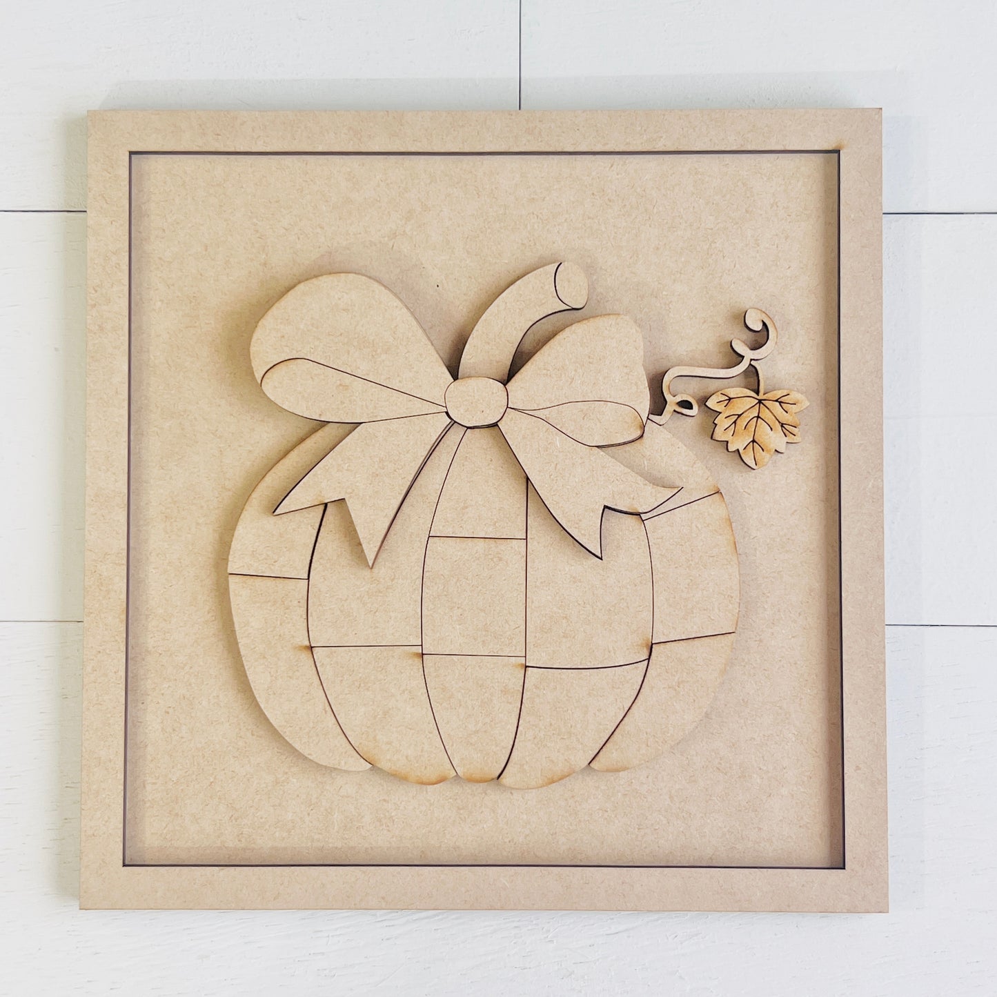 Patchwork Pumpkin Sign