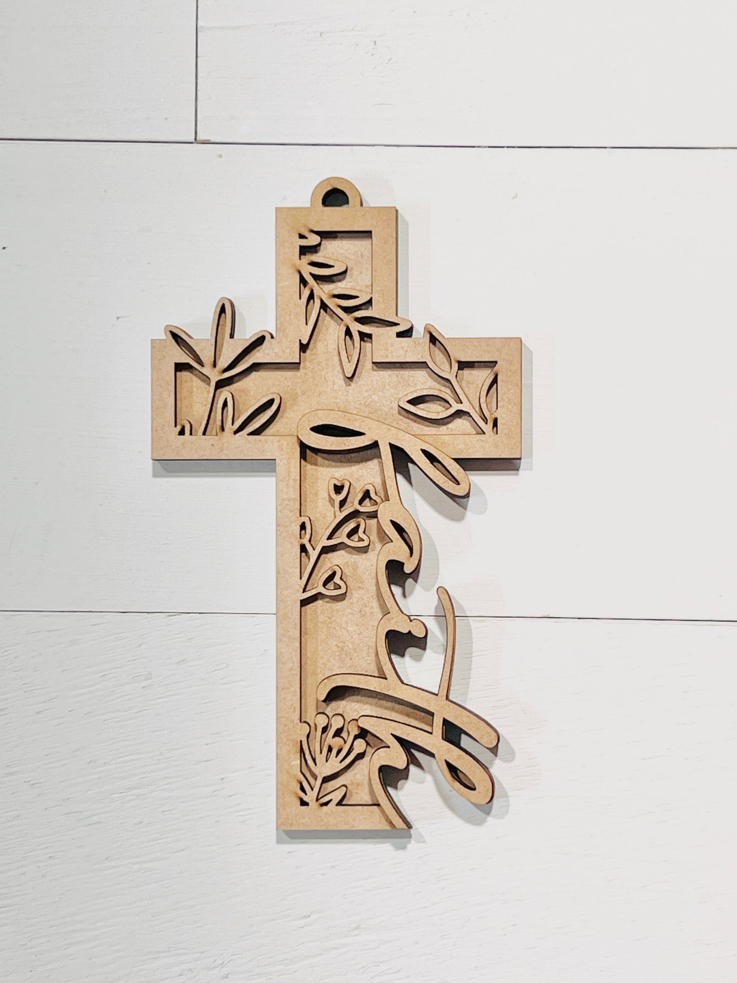 Faith Layered Cross Ornament