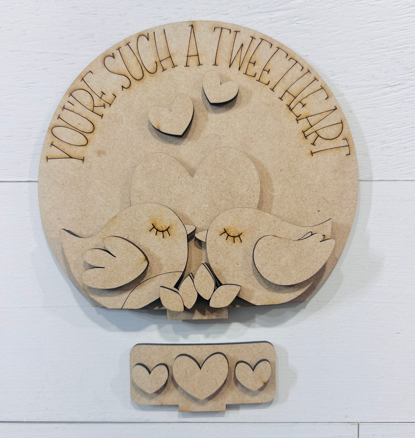 Tweetheart Kissing Birds Snow Globe Insert