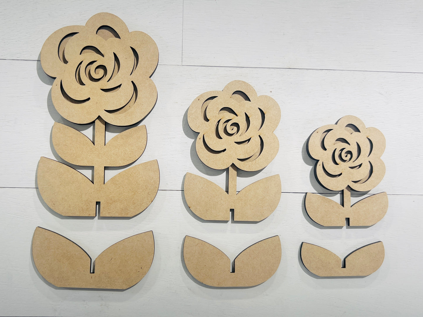3D Rose Trio