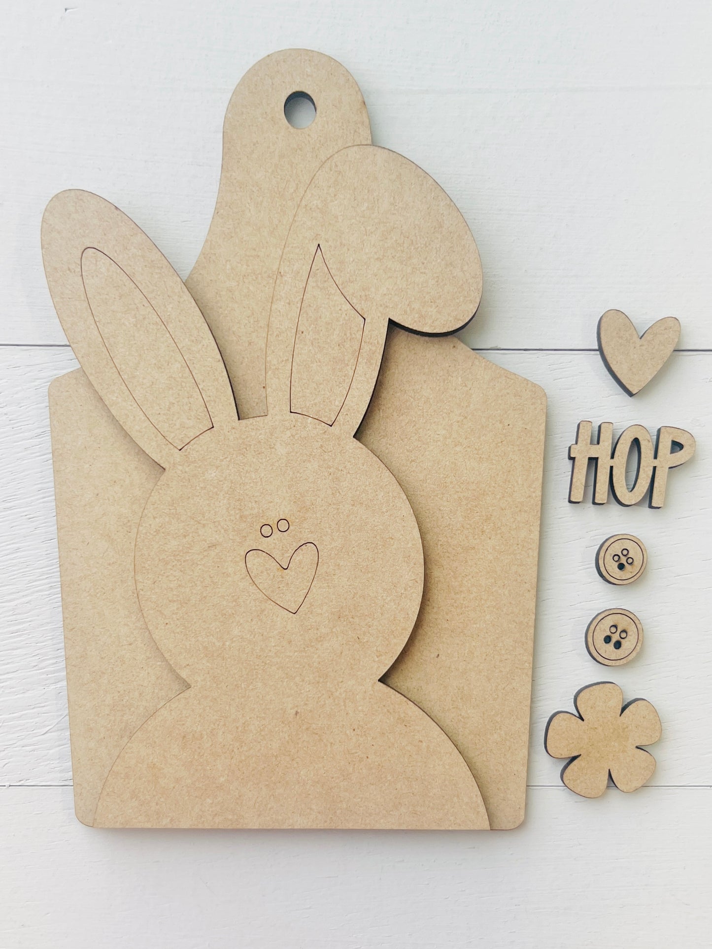 Easter Bunny Cutting Board Sign