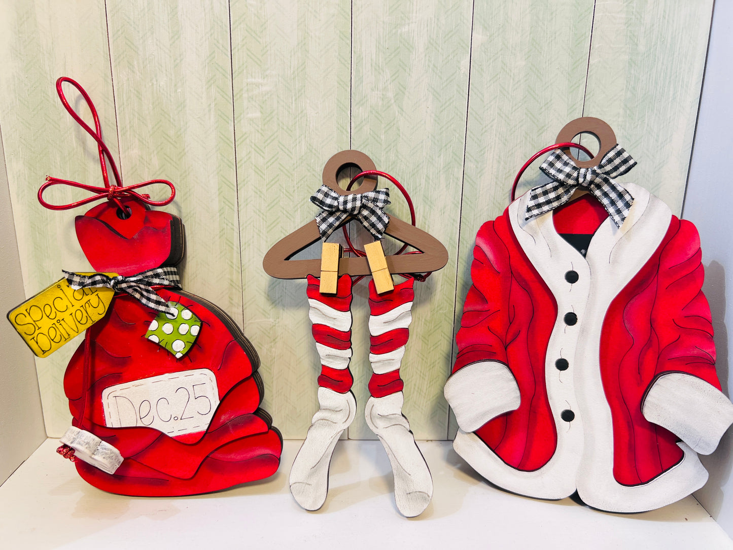 Santa Ornaments (set of 9)
