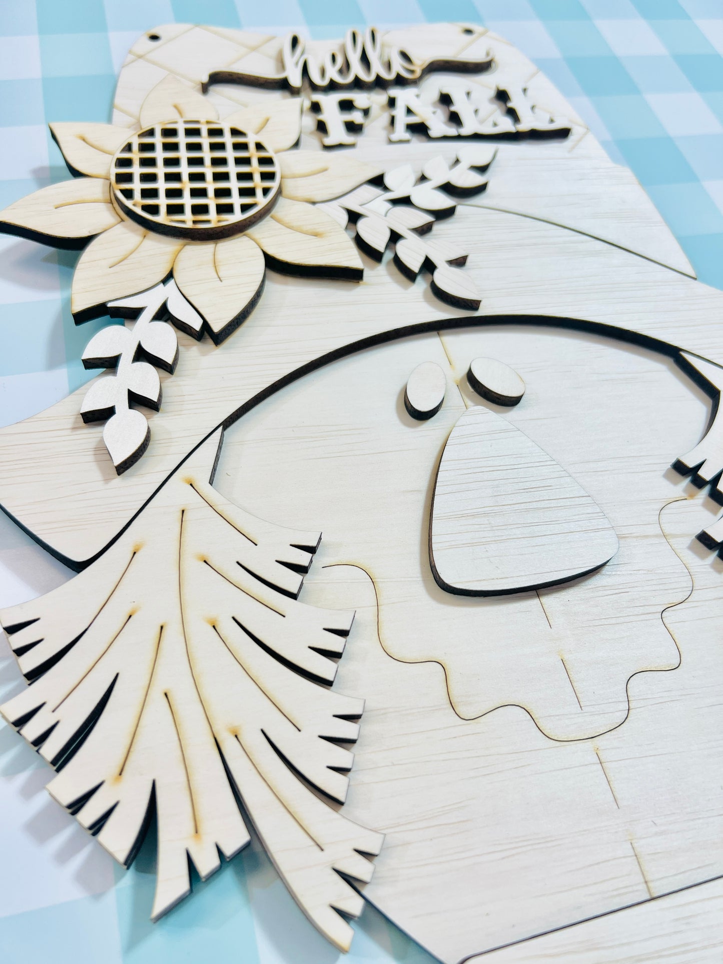 Hello Fall Scarecrow Door Hanger DIY KIT