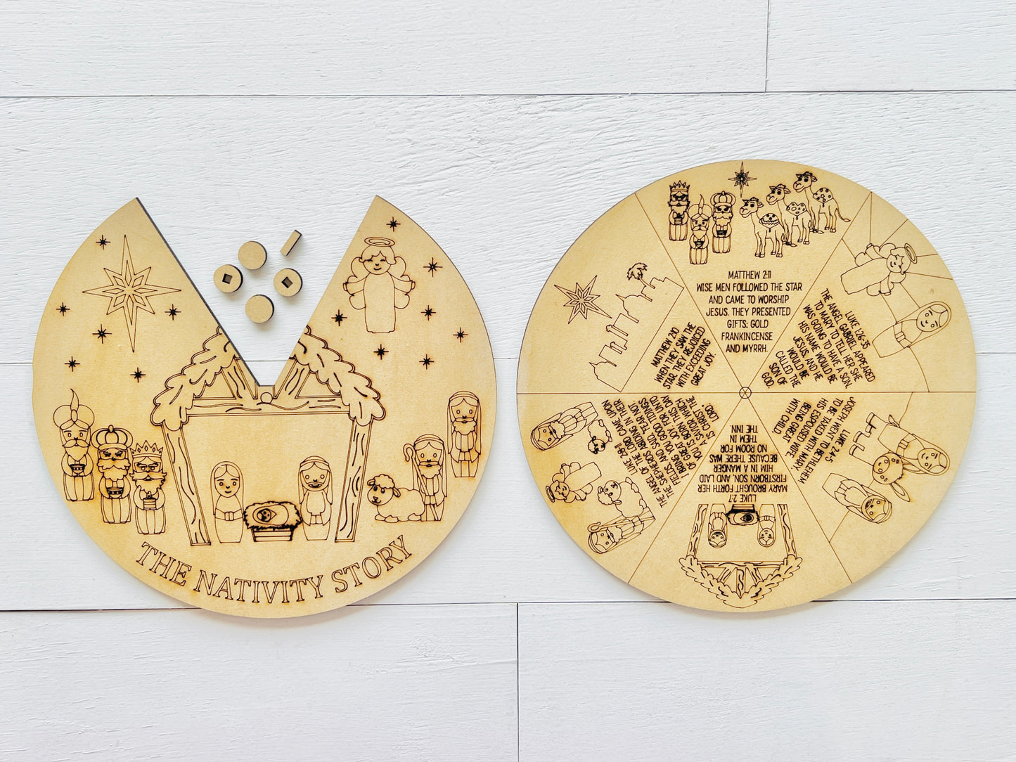 The Nativity Story Spinner Wheel — 7.5"