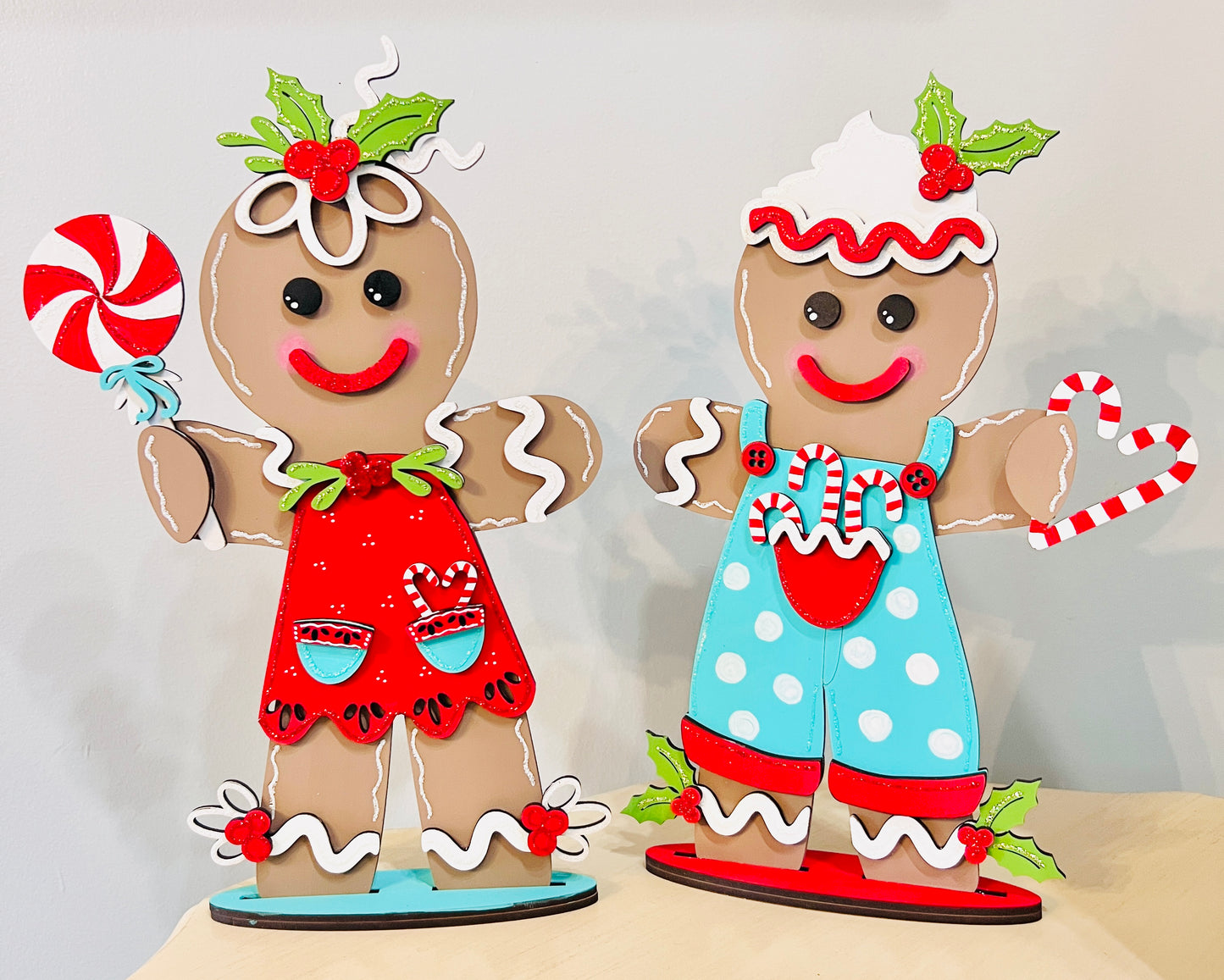 Standing Gingerbread Couple Wood Blanks
