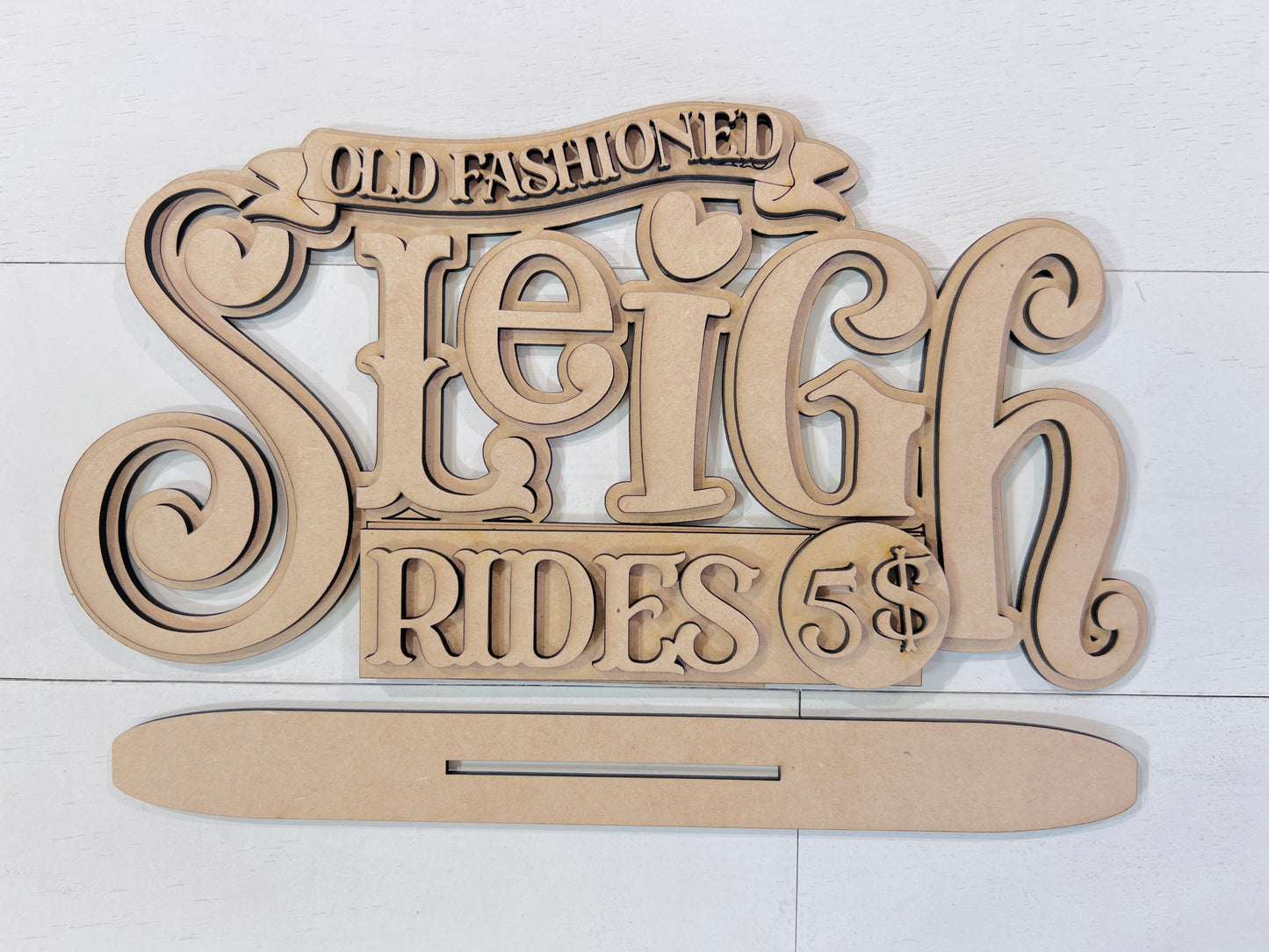 Sleigh Rides Shelf Sitter BLANK