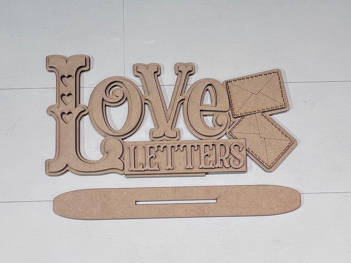 Love Letters Shelf Sitter Blank