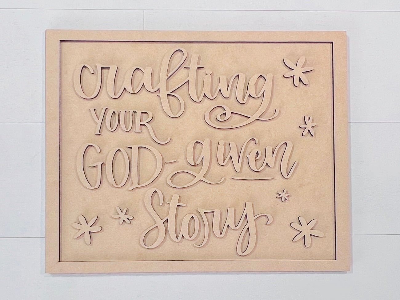 Crafting Your God-Given Story Sign BLANK