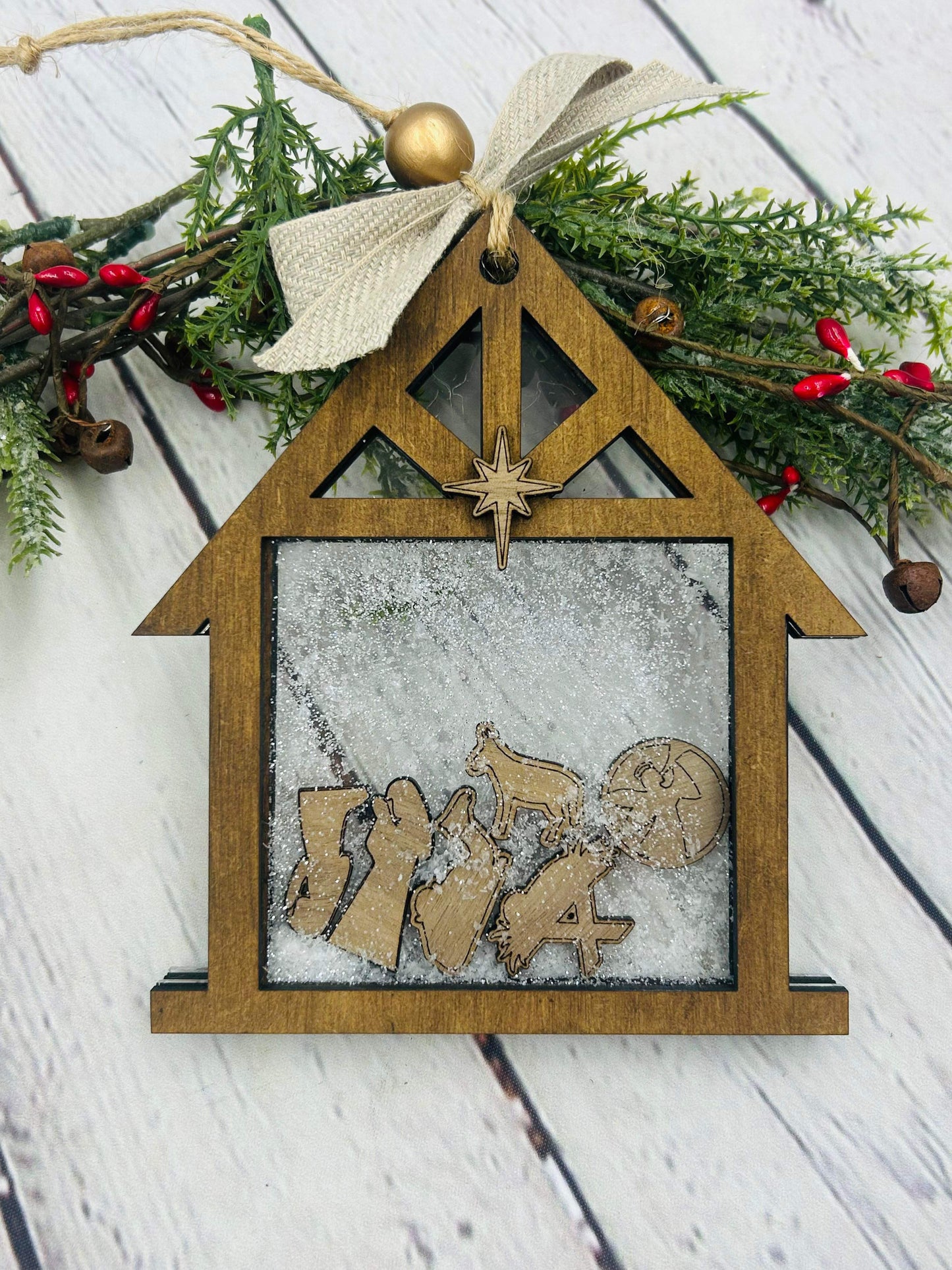 Nativity Shaker Ornament KIT