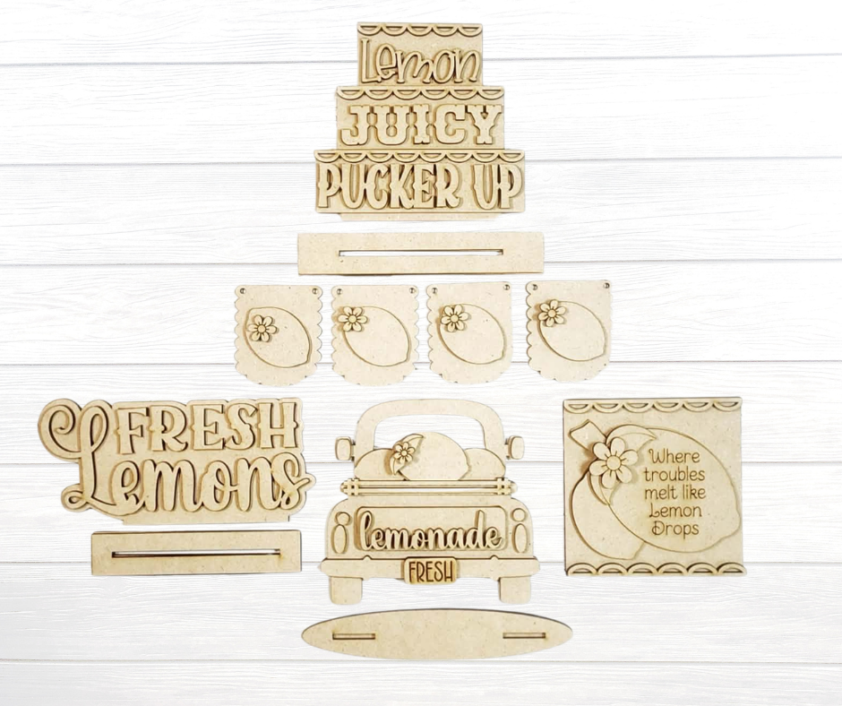 Lemon Tiered Tray Set