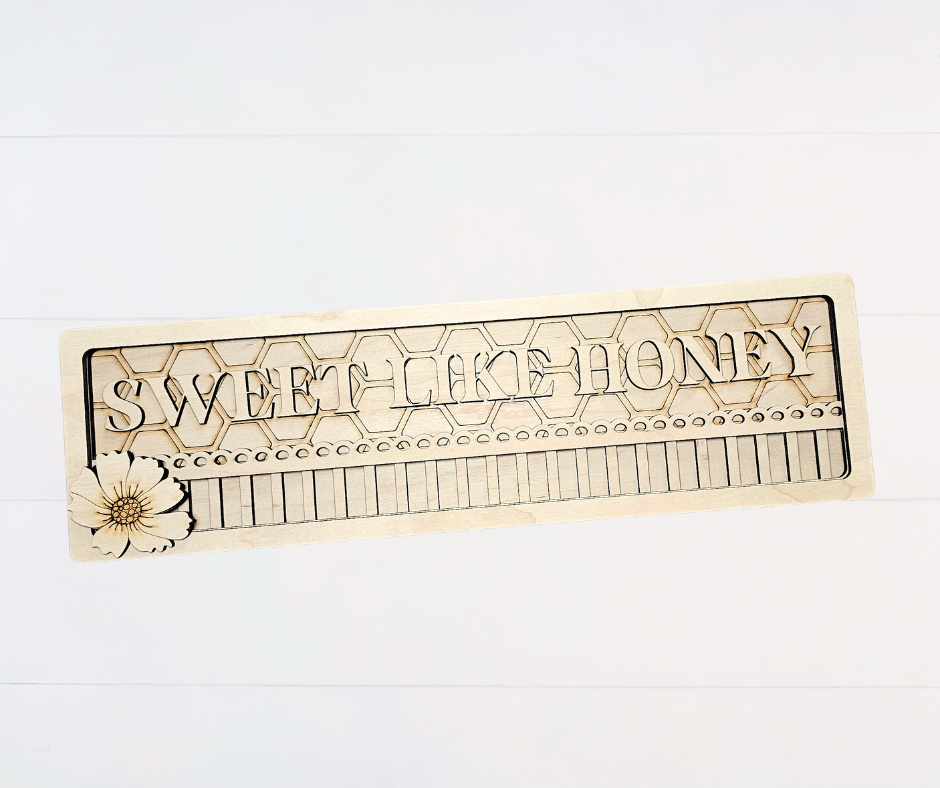 Bees + Blooms - "Sweet Like Honey" DIY Blank