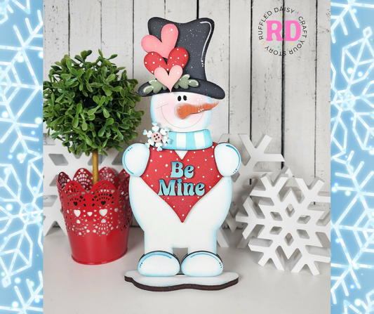 Be Mine Snowman Shelf Sitter