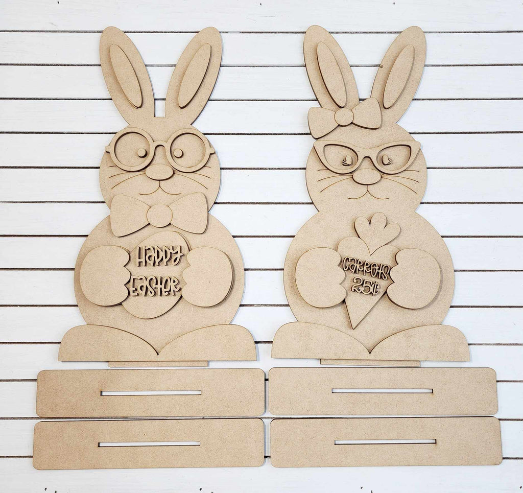 Standing Bunny Couple BLANK - 539