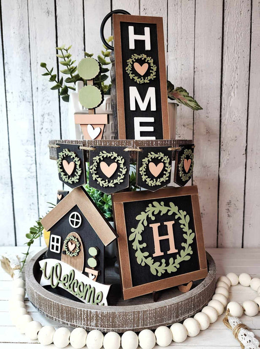 Welcome Home Tiered Tray Set DIY KIT