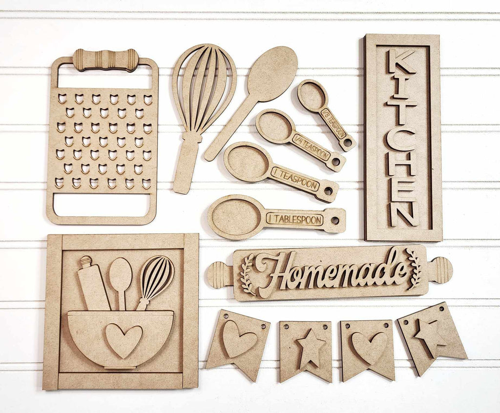 Homemade Kitchen Tiered Tray Set DIY KIT - 306
