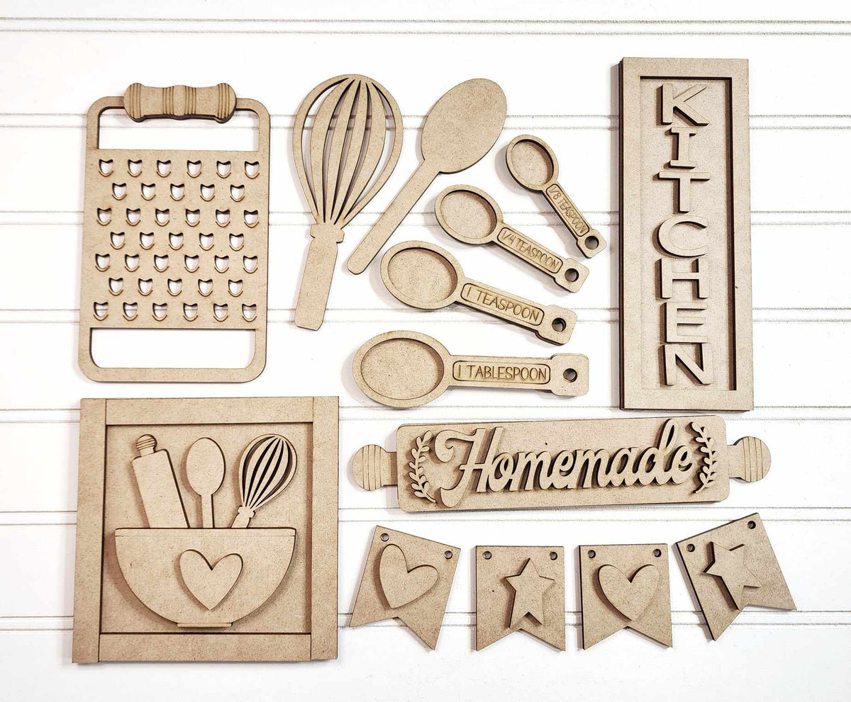 Homemade Kitchen Tiered Tray Set DIY KIT - 306