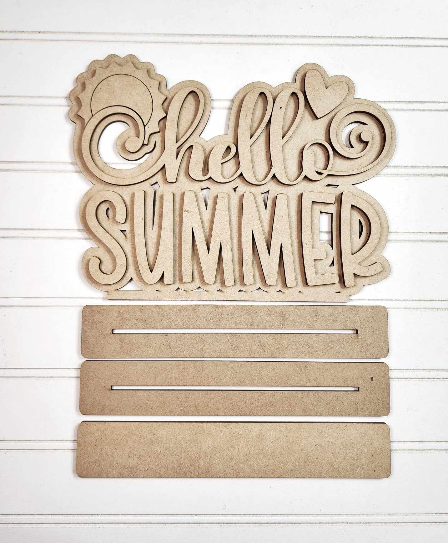 Hello Summer Shelf Sitter DIY KIT