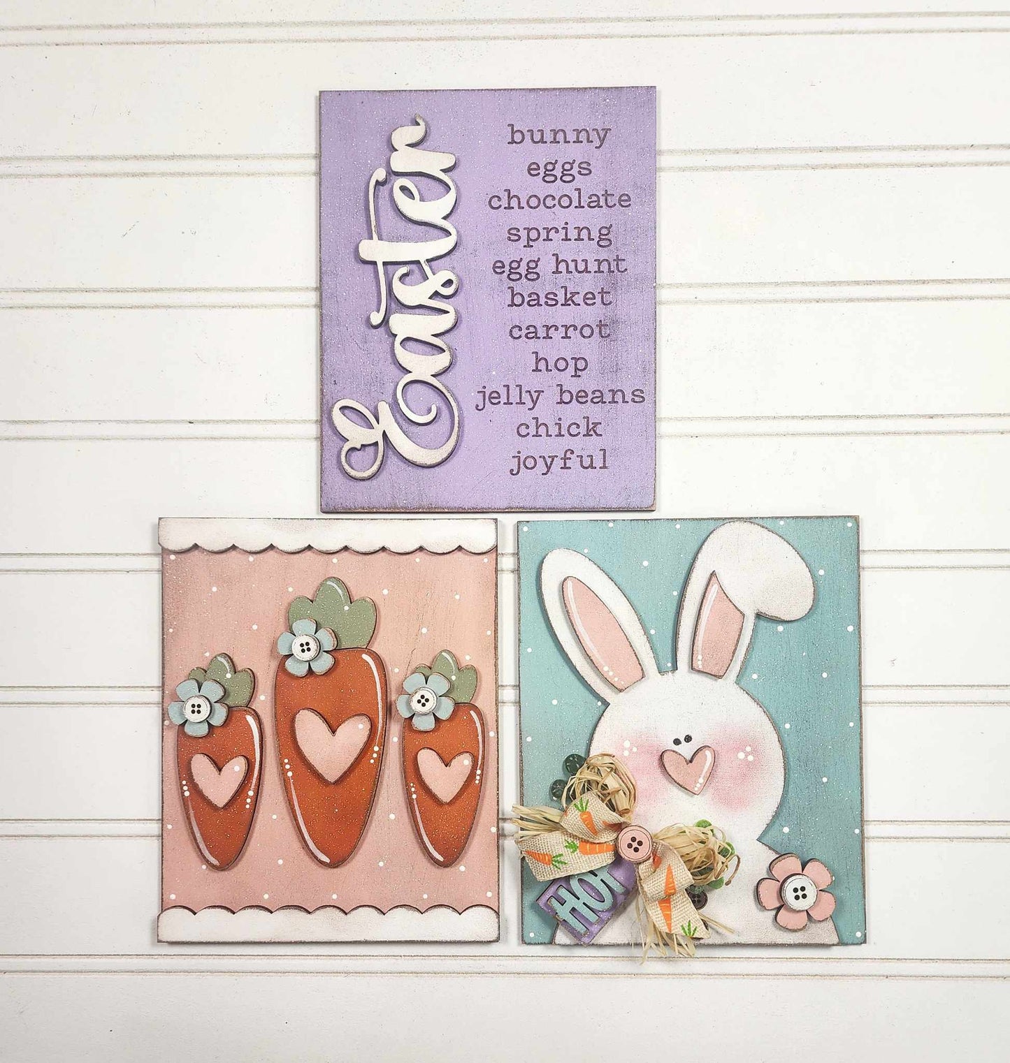 Primitive Easter Sign Set DIY Blanks